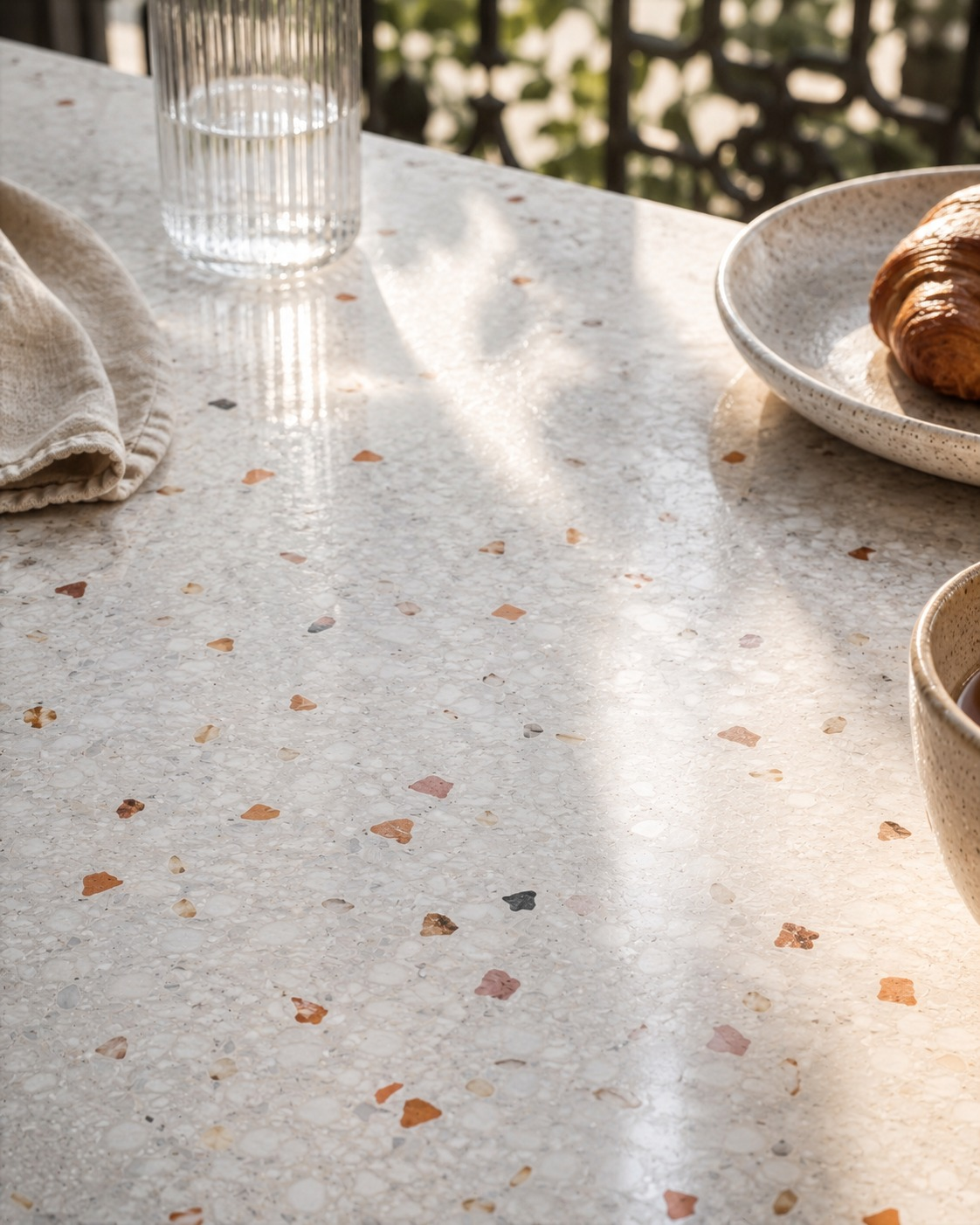 Cream Terrazzo Slab