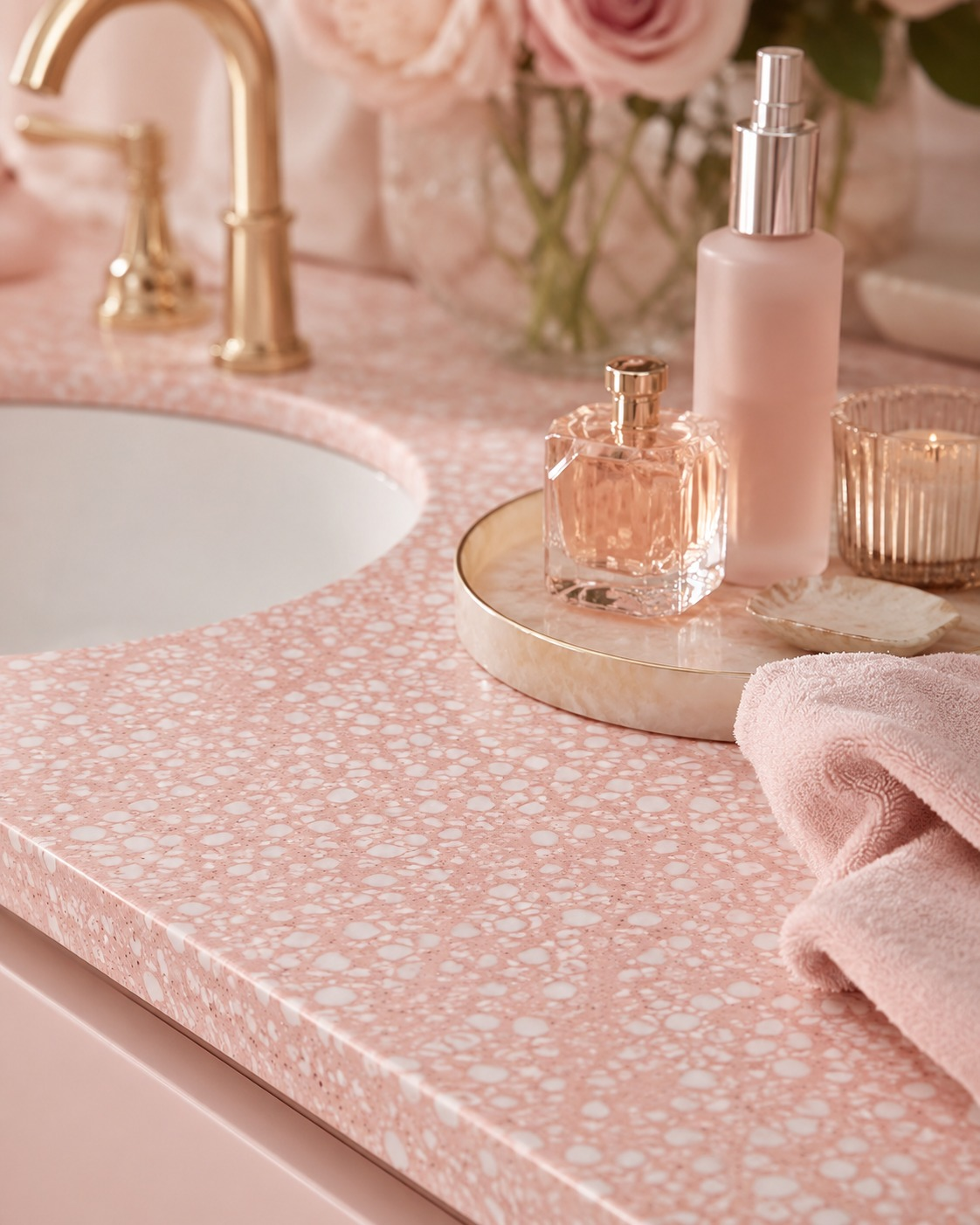 Blush Pebble Slab